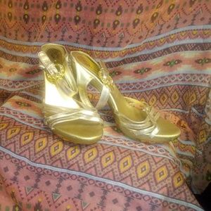 Gold heels